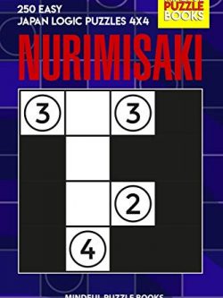 Nurimisaki: 250 Easy Japan Logic Puzzles 4x4