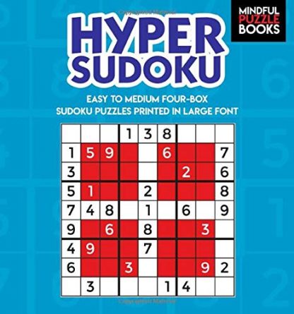 Hyper Sudoku: Easy to Medium Four-Box Sudoku Puzzles Printed in Large Font