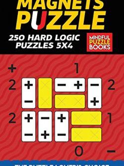 Magnets Puzzle: 250 Hard Logic Puzzles 5x4