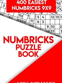 Numbricks Puzzle Book: 400 Easiest Numbricks 9x9