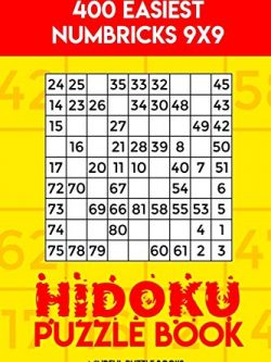 Hidoku Puzzle Book: 400 Easiest Hidoku 9x9