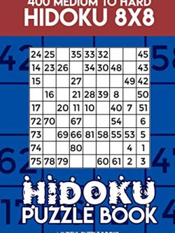 Hidoku Puzzle Book 14: 400 Medium to Hard Hidoku 8x8