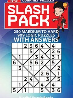 Slash Pack: 250 Medium to Hard 9x9 Logic Puzzles with Answers (Volume 5)